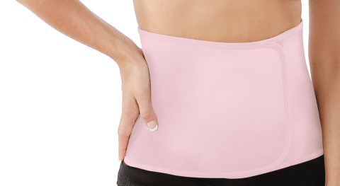 belly binder on woman