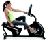 recumbent bike, fun woman 